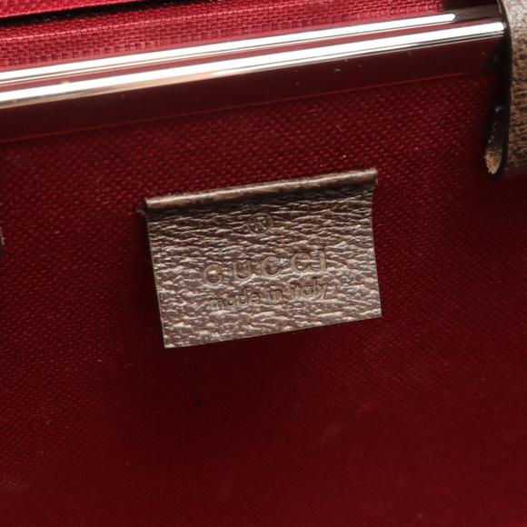 Gucci Bamboo GG Supreme Vanity Case Canvas Vanity Bag 588351 in Good condition - Picture 4 of 8